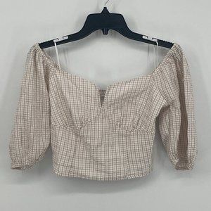 Women's Abercrombie & Fitch Off the Shoulder Crop Top